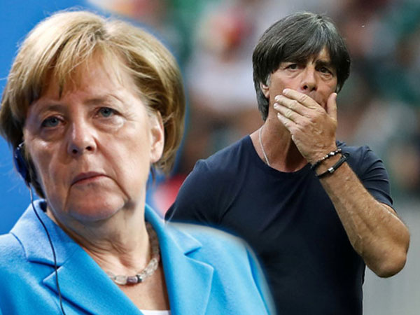 Thủ tướng Merkel bị 'vạ lây' khi Đức thua Mexico tại World Cup