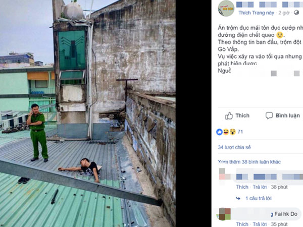 TP.HCM: Sự thật tên trộm đột nhập ngân hàng bị điện giật tử vong ngay trên mái nhà khiến cư dân mạng xôn xao