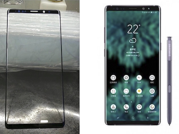 Galaxy Note9 có màn hình viền mỏng hơn