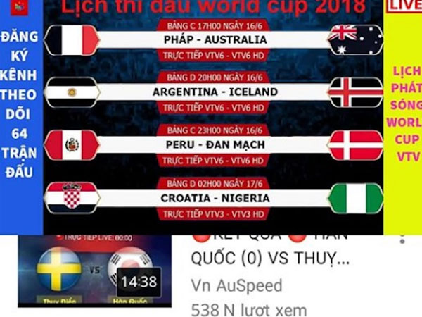 VTV: 'Ngay lúc này, World Cup 2018 có thể biến mất khỏi các màn hình to, nhỏ'