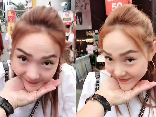 Mặc bàn tán của dư luận về chiếc cằm biến dạng, Minh Hằng vẫn tự tin thực hiện trào lưu 'Halu Halu'