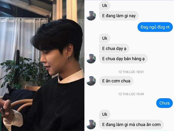 Màn tán gái hại não nhất Vịnh Bắc Bộ: Hằng ngày đều hỏi ăn cơm chưa, ngủ dậy chưa và... hết!