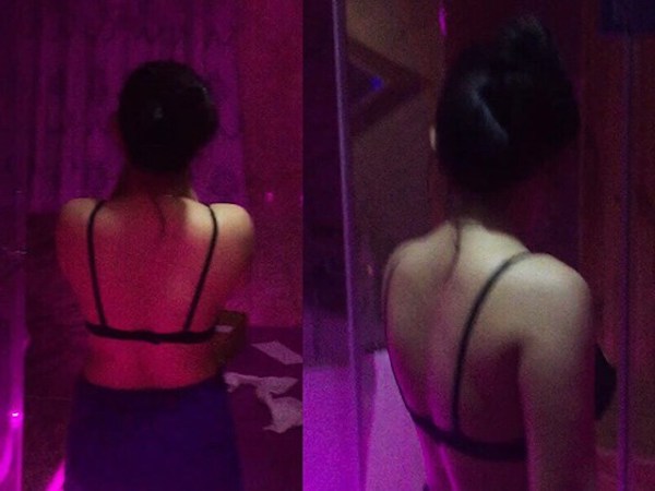 Tiếp viên massage không mặc áo, cởi nội y đấm bóp cho khách