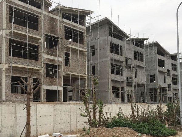 26 biệt thự tại thủ đô xây xong thô mới xin giấy phép