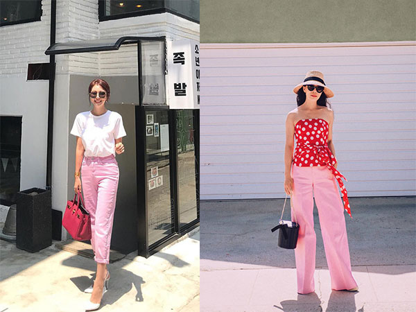 Các quý cô Châu Á khoe sắc cùng những gam màu nổi trong street style tuần này