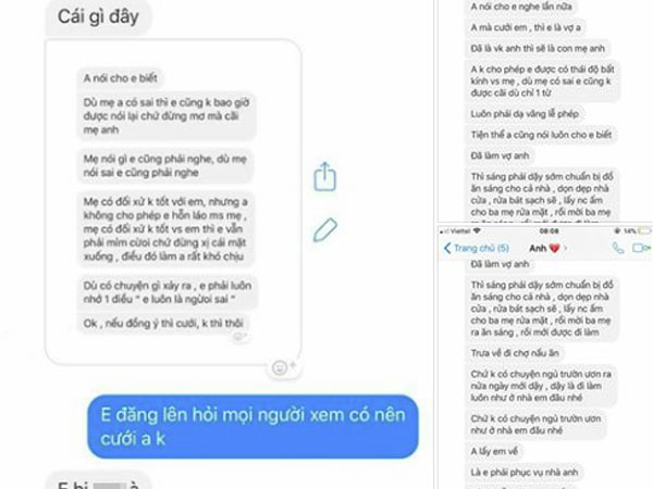 Chàng trai khiến MXH dậy sóng vì nói mẹ luôn đúng, bạn gái luôn sai, kèm theo list việc dài hơn sớ dành cho vợ