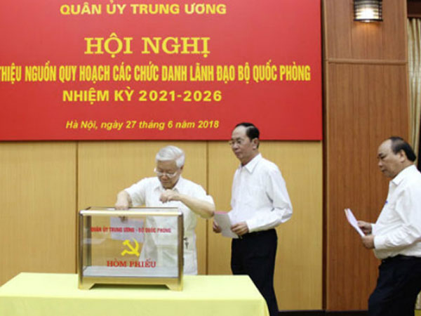 Quân uỷ Trung ương giới thiệu nguồn quy hoạch lãnh đạo Bộ Quốc phòng