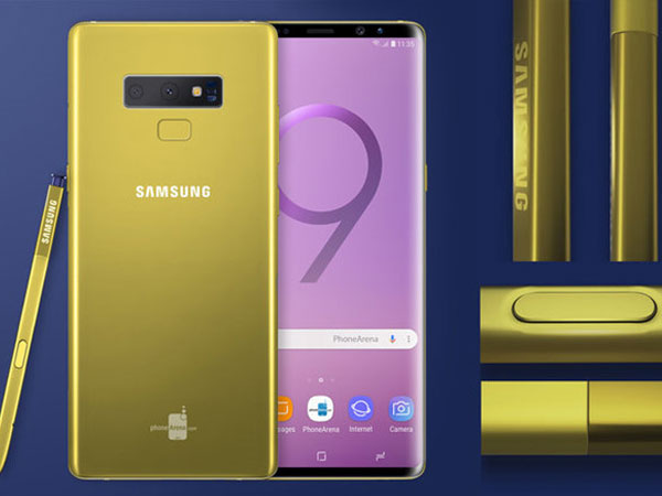 Galaxy Note 9 lộ diện với màu vàng rực độc đáo