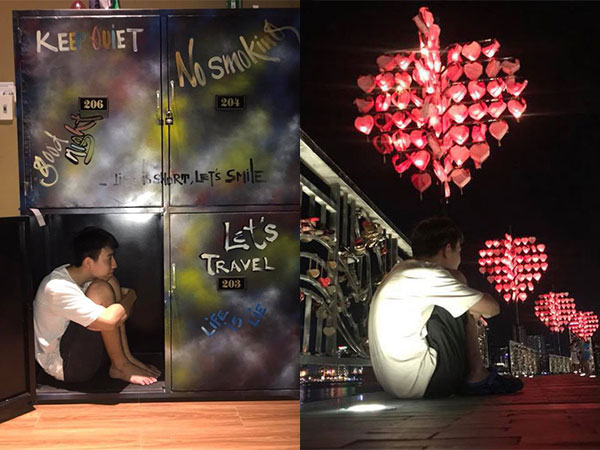 Thanh niên F.A chụp bộ ảnh 'Lonely man in Da Nang city' khi du lịch cùng hội bạn có 'gấu'