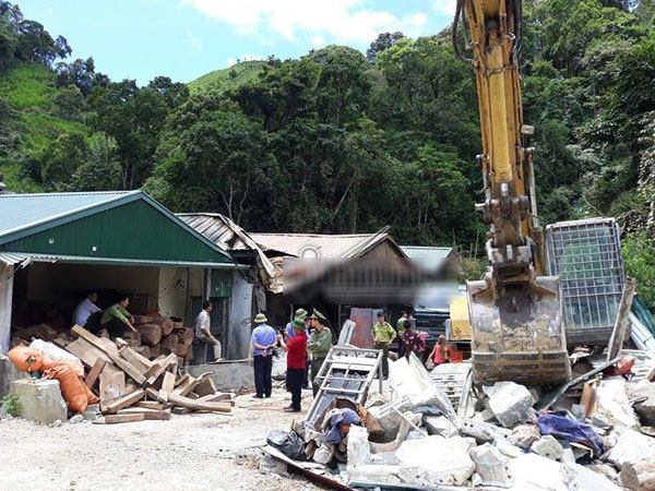 Gỗ quý chất chồng trong sào huyệt của 2 trùm ma túy Sơn La