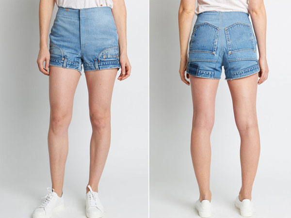 Quần jeans lộn ngược táo bạo gây xôn xao giới thời trang