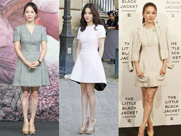 Cách mặc để tăng 10cm chiều cao của Song Hye Kyo