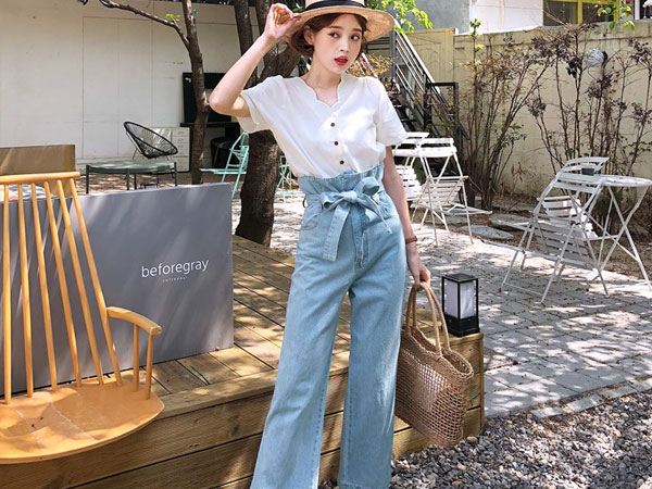Mê quần jeans say đắm nhưng ngại nắng nóng, các nàng cứ diện jeans dáng suông để vừa mát mẻ lại chuẩn trendy