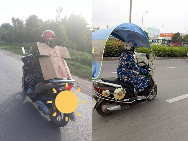 Sáng tạo như hội 'phản dame' mặt trời: Người mặc áo chống nắng full giáp, kẻ hoá 'trùm cuối'