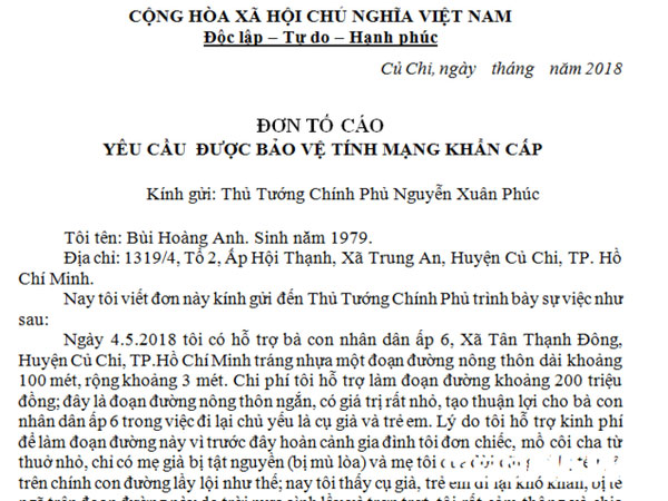 Vụ công an còng tay người làm đường giúp dân: Có người đứng sau chi tiền thuê nhà hảo tâm?