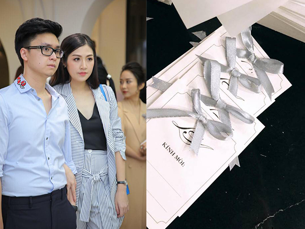 Tú Anh hé lộ thiệp cưới, tất bật chuẩn bị cho hôn lễ với ông xã thiếu gia vào ngày 21/7