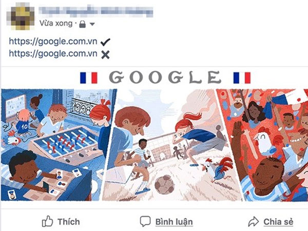 Đừng để mất tài khoản Facebook vì nhìn nhầm