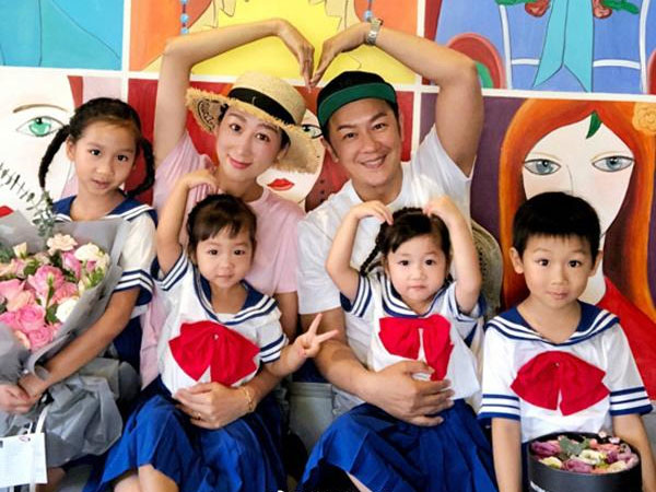 7 năm 4 đứa, bà xã Trần Hạo Dân đã 'dành cả tuổi thanh xuân để sinh con' cho chồng