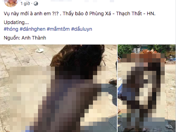 Nghi bị đánh ghen, cô gái bị lột trần đổ chất bẩn lên người ở Hà Nội