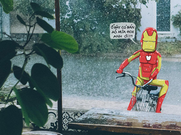 'Thánh' kể chuyện siêu cute: Iron man đạp xe đi mua áo mưa, Vô Diện 'say hello' Bùi Viện