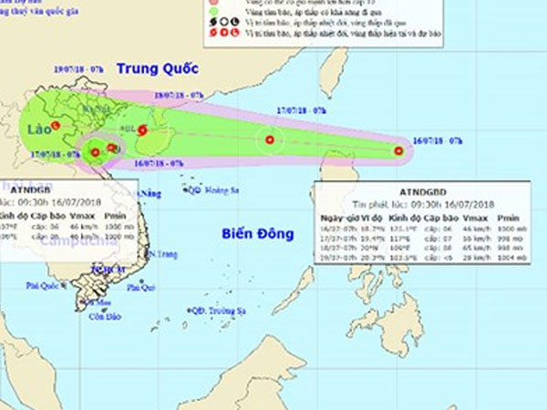 Áp thấp nhiệt đới vào Biển Đông, có khả năng mạnh lên thành bão