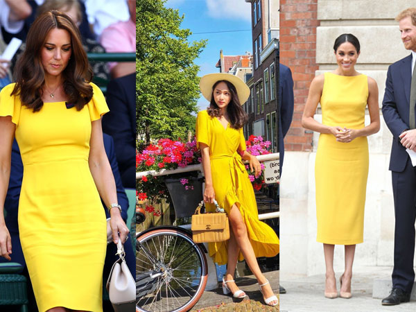 Học theo Kate Middleton và Meghan Markle, các người đẹp Việt cũng đua nhau diện gam màu vàng tươi nắng hè