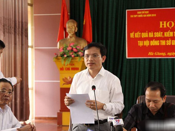 Phó phòng Sở Giáo dục Hà Giang nâng điểm cho 114 thí sinh