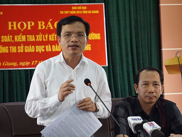Video: Cục trưởng Mai Văn Trinh nói về sai phạm thi ở Hà Giang
