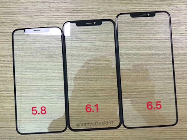 Màn hình bộ ba iPhone ra mắt năm 2018 lộ diện
