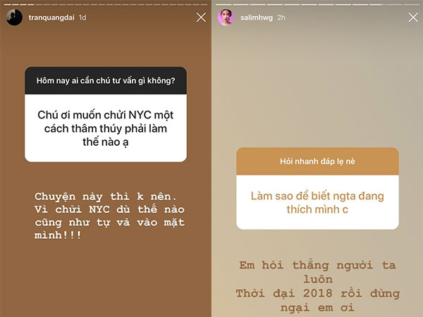 Ngày xưa có anh Chánh Văn, còn giờ có một tập đoàn tư vấn tình cảm, công việc, cuộc sống... trên Insta story