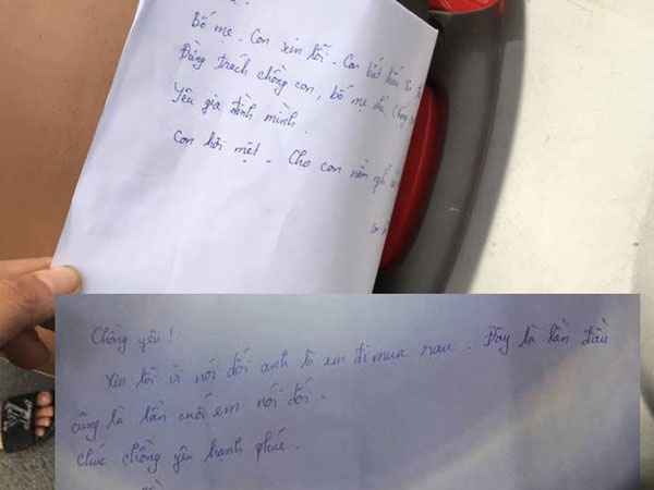 Nữ giáo viên đang mang thai nhảy cầu tự tử để lại lá thư: 'Chúc chồng yêu hạnh phúc'