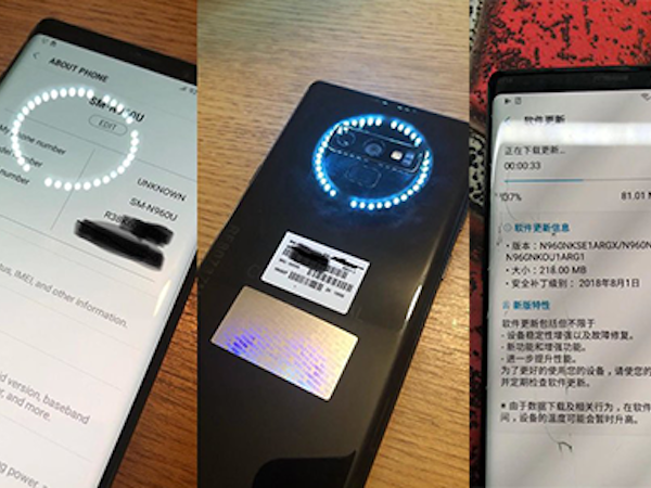 Ảnh thực tế Galaxy Note9 tiếp tục bị lộ