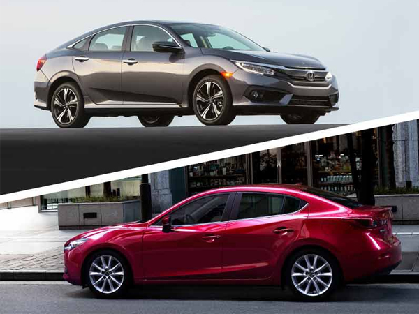 So sánh Honda Civic và Mazda 3 phiên bản 2018