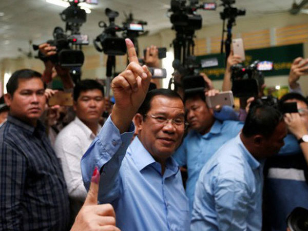 Đảng CPP của ông Hunsen tuyên bố thắng cử Quốc hội Campuchia