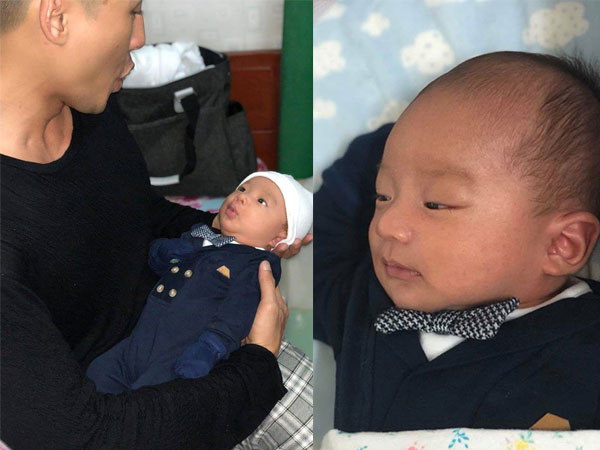 Lương Thế Thành khoe con trai 1 tháng tuổi đã biết bắt chước biểu cảm của bố cực đáng yêu