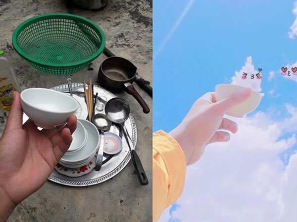 Anh chàng cao hứng cho ra đời bộ ảnh siêu dễ thương khi đang rửa bát