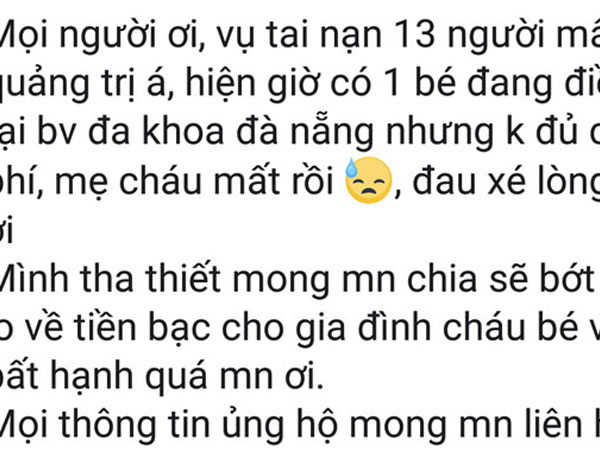 Vụ tai nạn ở Quảng Nam: Có người giả danh người nhà nạn nhân để trục lợi