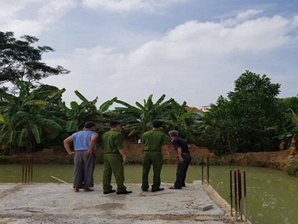 Vĩnh Phúc: Công trình thi công không có cảnh báo, 2 cháu bé bị đuối nước thương tâm