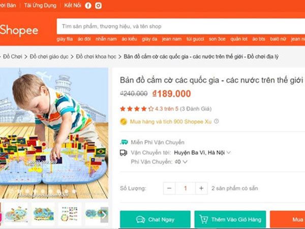 Thu giữ 30 thùng hàng có bản đồ ‘lưỡi bò’ bán trên Shopee