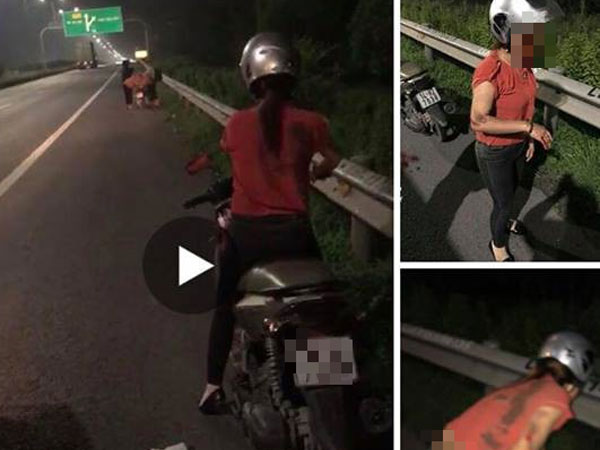 Công an điều tra thông tin đôi vợ chồng nghi bị cướp giật túi xách, chồng ngã ra đường bất tỉnh trong đêm trên cao tốc Hà Nội - Bắc Ninh