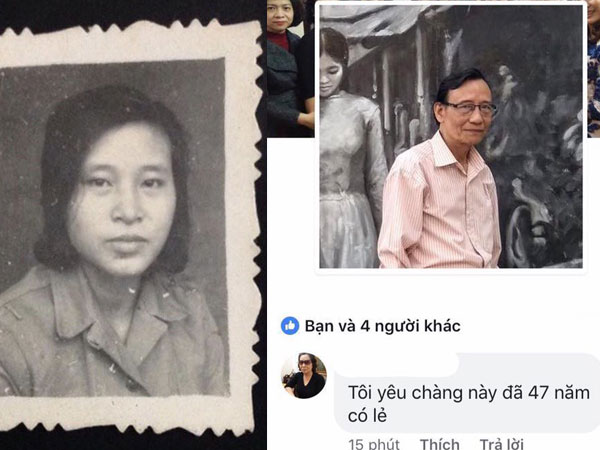 Khi bà ngoại tỏ tình với ông ngoại trên Facebook: 'Tôi yêu chàng trai này đã 47 năm có lẻ!'