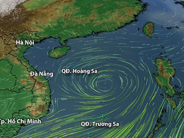 Dự báo thời tiết 8/8: Vùng áp thấp tiến gần quần đảo Hoàng Sa