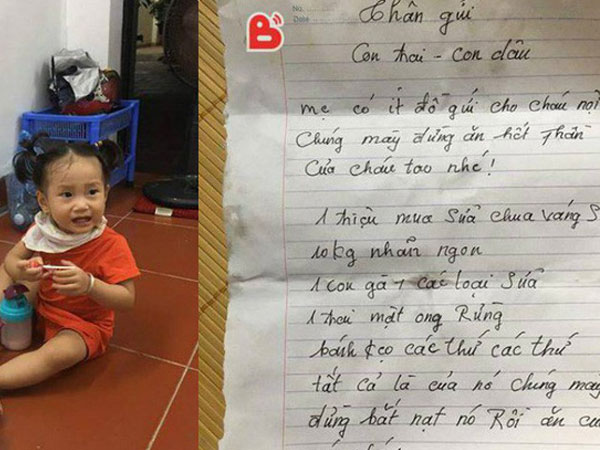 Mẹ chồng gửi đồ ăn kèm theo mảnh giấy nhắc khiến con dâu 'không thốt nên lời'