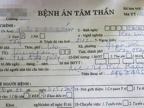 Bộ Y tế thông tin về vụ 'hàng chục hồ sơ bệnh án tâm thần giả'