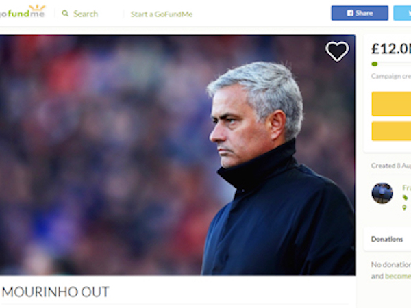 Fan cuồng Man United gây quỹ để sa thải Mourinho