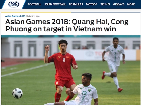 Báo châu Á nói gì về chiến thắng của Olympic Việt Nam?