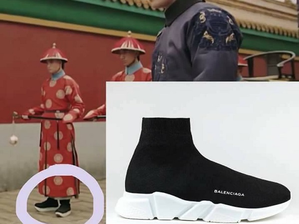 Fan 'cười ngất' vì thị vệ của Diên Hy Công Lược đi giày Balenciaga chuẩn xu hướng mới
