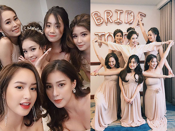 Loá mắt với biệt đội phù dâu toàn hot girl xinh đẹp có cả An Japan, Nguyễn Lê Vi