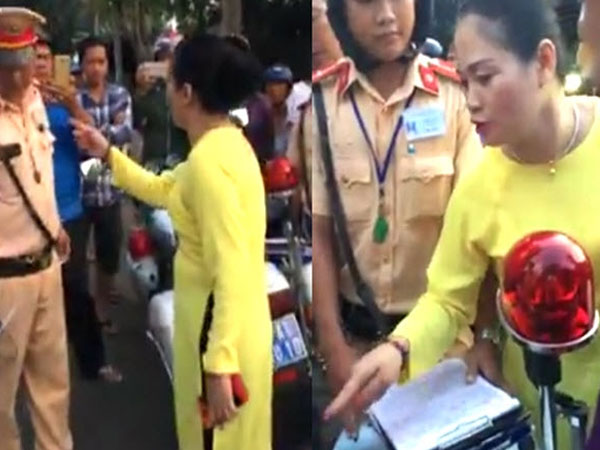 Chồng lái ô tô quá tốc độ bị thổi phạt, vợ chửi CSGT Bà Rịa - Vũng Tàu là 'chó'