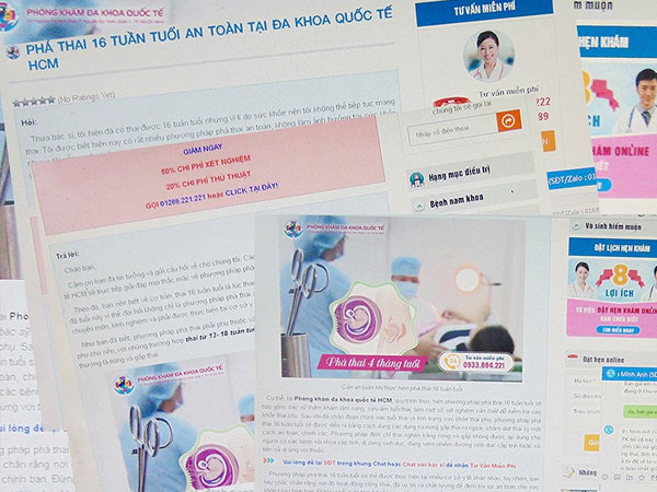 Nở rộ dịch vụ phá thai cực kỳ nguy hiểm